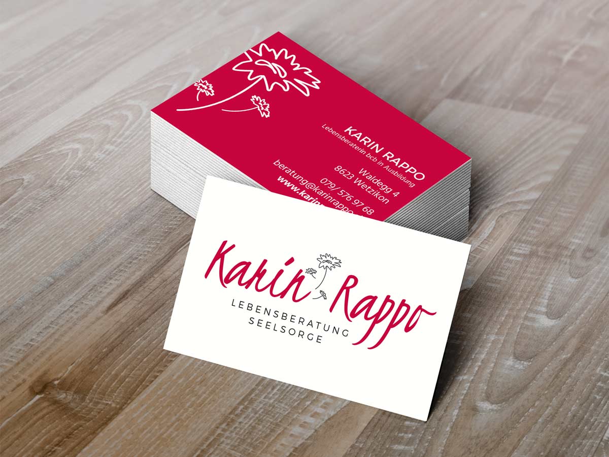 business cards karin rappo